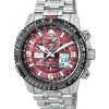 Citizen Promaster Skyhawk Perpetual Calendar Red Dial Eco-Drive Diver JY8086-89X 200M miesten kello