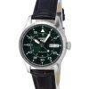 Seiko 5 Sports GMT Kelly Green Flieger Suit Style Nahkahihna Automaattinen SRPJ89K1 100M Miesten kello