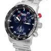 Zeppelin Eurofighter Chronograph Blue Dial Quartz 7298M-3_SET 7298M3_SET 100M Miesten kello rannekkeilla