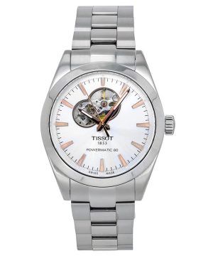 Tissot T-Classic Gentleman Powermatic 80 hopea, avoin sydänkello, automaattinen T127.407.11.031.01 100M miesten kello