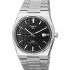 Tissot PRX T-Classic Powermatic 80 ruostumattomasta teräksestä valmistettu musta kellotaulu T137.407.11.051.00 T1374071105100 10