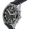 Victorinox Sveitsin armeijan Fieldforce Chronograph Musta kellotaulu Quartz 241852 100M miesten kello