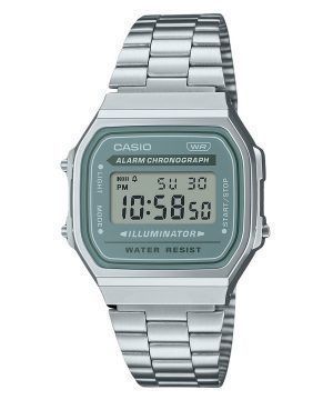 Casio Vintage digitaalinen ruostumattomasta teräksestä valmistettu rannekoru kvartsi A168WA-3A miesten kello