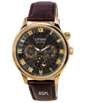 Miesten Citizen Eco-Drive Moon Phase -monitoimikello, musta kellotaulu AP1059-19E