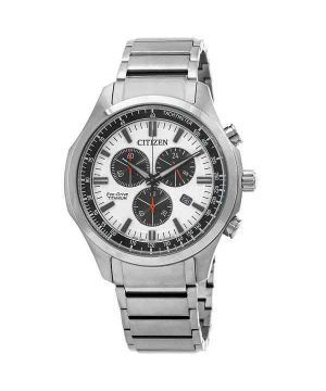 Citizen Eco-Drive Chronograph Super Titanium White kellotaulu AT2530-85A 100M miesten kello