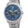 Citizen Super Titanium Chronograph Blue Dial Eco-Drive CA4570-88L 100M miesten kello