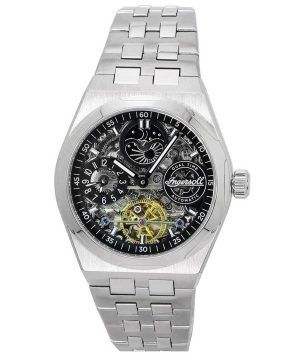 Ingersoll Broadway Dual Time Skeleton musta kellotaulu automaattinen miesten kello I12901