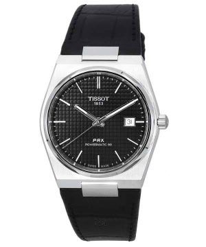 Tissot PRX T-Classic Powermatic 80 musta kellotaulu T137.407.16.051.00 T1374071605100 100M miesten kello