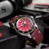 AVI-8 Flyboy Tuskegee Airmen Limited Edition Ramitelli Red Dial Quartz AV-4103-04 Miesten kello lisähihnalla