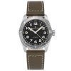 Hamilton Khaki Field Expedition nahkahihna musta kellotaulu automaattinen H70225830 100M miesten kello