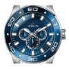 Invicta Pro Diver Scuba GMT ruostumaton teräs sininen kellotaulu kvartsi 45757 100M miesten kello