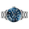 Invicta Pro Diver Scuba GMT ruostumaton teräs sininen kellotaulu kvartsi 45757 100M miesten kello