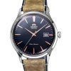 Orient Bambino Version 4 Klassinen mokkanahkahihna tummansininen kellotaulu automaattinen RA-AC0P02L10B miesten kello