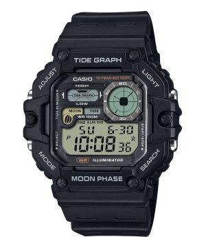 Casio Standard Digital Graph Moon Phase hartsihihna kvartsi WS-1700H-1AV 100M miesten kello