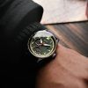 AVI-8 Hawker Hurricane Mckellar Dual Time Gothic Green Kellotaulu Quartz AV-4101-0A Miesten kello lisähihnalla