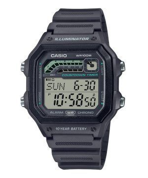 Casio Standard digitaalinen hartsihihna, harmaa kvartsi WS-1600H-8AV 100M miesten kello