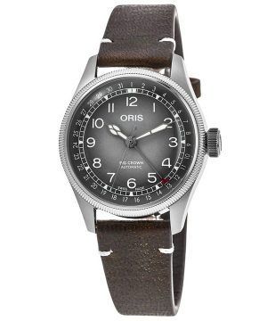 Oris Big Crown x Cervo Volante nahkaranneke harmaa kellotaulu automaattinen 01 754 7779 4063-setti miesten kello