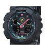 Casio G-Shock Analog Digital Multi Fluorescent Accents -sarjan hartsihihna musta kellotaulu Quartz GA-100MF-1A 200M miesten kell