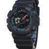 Casio G-Shock Analog Digital Multi Fluorescent Accents -sarjan hartsihihna musta kellotaulu Quartz GA-110MF-1A 200M miesten kell