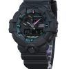 Casio G-Shock Analog Digital Multi Fluorescent Accents -sarjan hartsihihna musta kellotaulu Quartz GA-700MF-1A 200M miesten kell