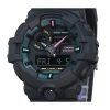 Casio G-Shock Analog Digital Multi Fluorescent Accents -sarjan hartsihihna musta kellotaulu Quartz GA-700MF-1A 200M miesten kell