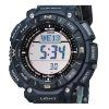 Casio ProTrek Climber Line digitaalinen sininen silikoniranneke, kestävä aurinko PRG-340SC-2 100M miesten kello