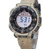 Casio ProTrek Climber Line digitaalinen beige silikoniranneke, kestävä solar PRG-340SC-5 100M miesten kello