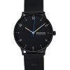 Skagen Riis Midnight ruostumattomasta teräksestä valmistettu musta kellotaulu kvartsi SKW6886 miesten kello