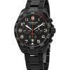 Victorinox Sveitsin armeijan FieldForce Sport Chronograph ruostumaton teräs musta kellotaulu kvartsi 241890 100M miesten kello