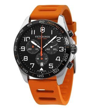 Victorinox Swiss Army Fieldforce Sport Chronograph Kumihihna Musta Kellotaulu Quartz 241893 100M Miesten kello