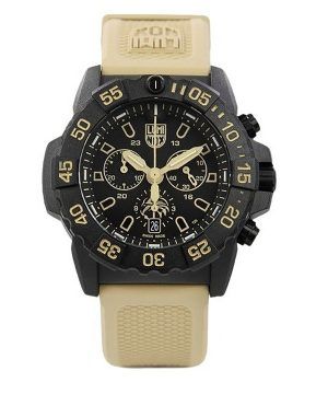 Luminox Navy Seal Foundation Chronograph Black Dial Quartz Diver's XS.3590.NSF.SET 200M miesten kello lisähihnalla