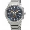 Citizen Eco-Drive Super Titanium Chronograph Blue Kellotaulu AT2530-85L 100M Miesten kello