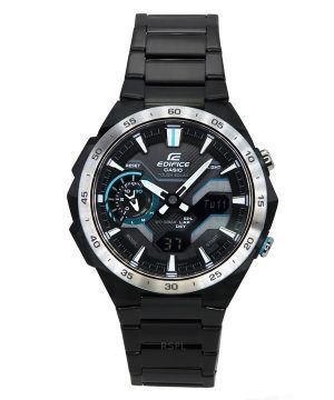 Casio Edifice Windflow Analoginen digitaalinen älypuhelinlinkki musta Dial Solar ECB-2200DD-1A 100M miesten kello