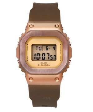 Casio G-Shock digitaalinen ruskea ionipinnoitettu kehys biopohjainen hartsinauha kvartsi GM-S5600UBR-5 200M naisten kello