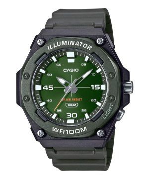 Casio Standard analoginen hartsihihna vihreä kellotaulu kvartsi MW-620H-3AV 100M miesten kello