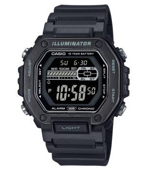 Casio Standard digitaalinen musta hartsihihna sininen kellotaulu kvartsi MWD-110HB-1BV 100M miesten kello