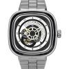 Sevenfriday P-Series NFC mustavalkoinen avoin sydänkello, automaattinen P1B/01M SF-P1B-01M miesten kello