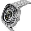 Sevenfriday P-Series NFC mustavalkoinen avoin sydänkello, automaattinen P1B/01M SF-P1B-01M miesten kello