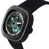 Sevenfriday P-sarjan jadehiilenharmaa ja sininen luurankokellotaulu, automaattinen PS3/01 SF-PS3-01 100M miesten kello