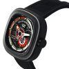 Sevenfriday P-Series Ruby Carbon Grey ja Red Skeleton Dial Automaattinen PS3/02 SF-PS3-02 100M Miesten kello