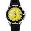 Bulova Marine Star musta silikonihihna keltainen kellotaulu Precisionist Quartz Diver's 200M 96B431 miesten kello