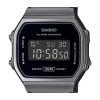 Casio Vintage digitaalinen ruostumattomasta teräksestä valmistettu rannekoru kvartsi A168WEMB-1B unisex kello