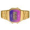 Casio Vintage Digital Gold Tone ruostumattomasta teräksestä valmistettu rannekoru kvartsi A168WERG-2A unisex kello