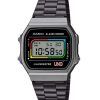 Casio Vintage Digital UNO -yhteistyömalli ruostumattomasta teräksestä valmistettu rannekoru Quartz A168WEUC-1A Unisex kello