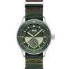 AVI-8 Flyboy Airmaster Sector Meca-Quartz Vert Vihreä nailonhihna vihreä kellotaulu AV-4112-02 miesten kello