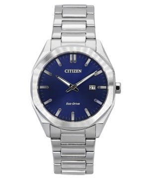 Citizen Eco-Drive ruostumattomasta teräksestä valmistettu tummansininen kellotaulu BM7600-81L 100M miesten kello