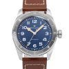 Hamilton Khaki Field Expedition nahkahihna, sininen kellotaulu automaattinen H70225540 100M miesten kello