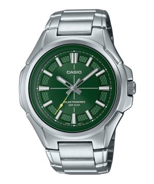 Casio Standard analoginen ruostumattomasta teräksestä valmistettu vihreä kellotaulu MTP-RS100D-3AV miesten kello