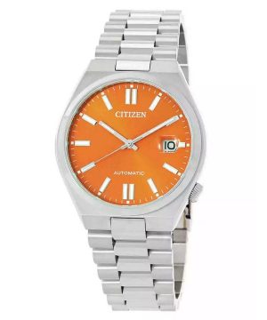Citizen Tsuyosa ruostumattomasta teräksestä valmistettu oranssi kellotaulu automaattinen NJ0151-88Z miesten kello