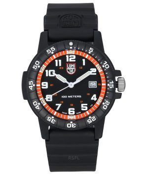 Luminox nahkaselkä SEA Turtle Giant polyuretaanihihna, musta kellotaulu Quartz XS.0329.1 100M miesten kello